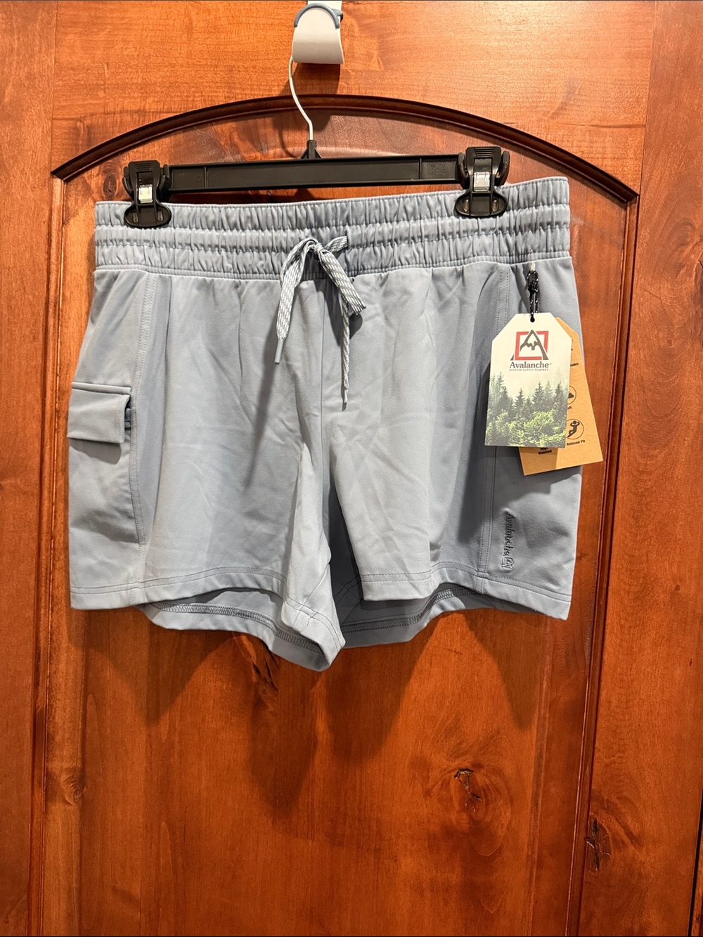 Blue Performance Drawstring Shorts